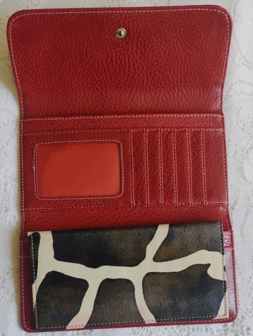 Animal Print Faux Leather Style Women's Wallet - Picture 3 of 13